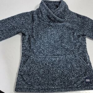 O'Neill Textured Navy Cowl Neck Sweater, Size Small
